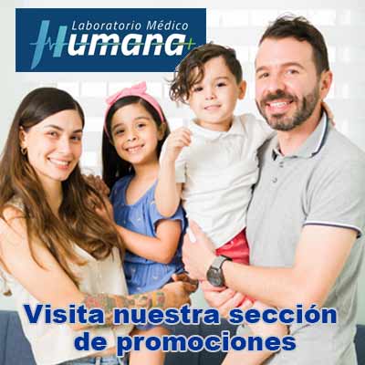 familia aprovecha promociones de analis clinicos de humana laboratorios